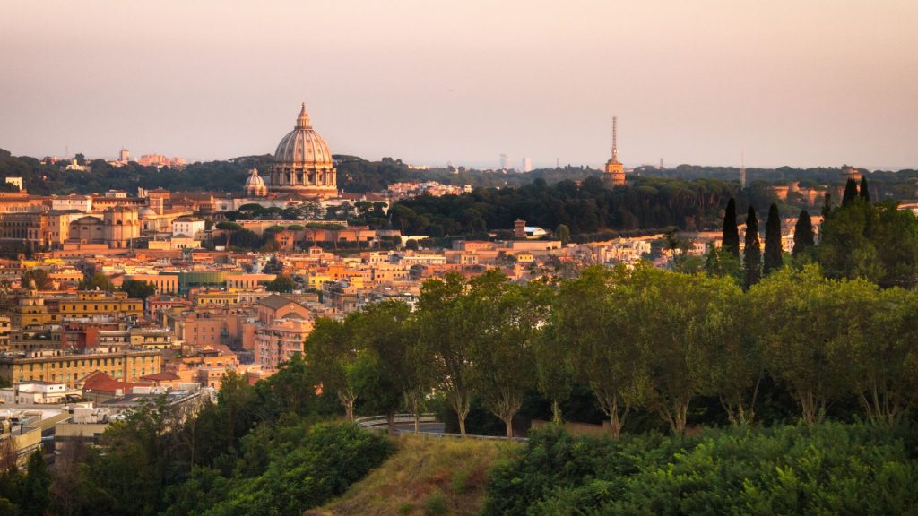 vue du Mont Monte Mario, à Rome