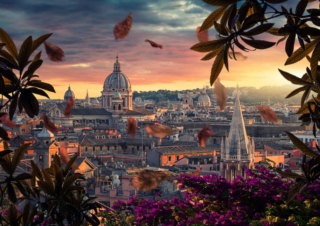 Vue de la ville de Rome